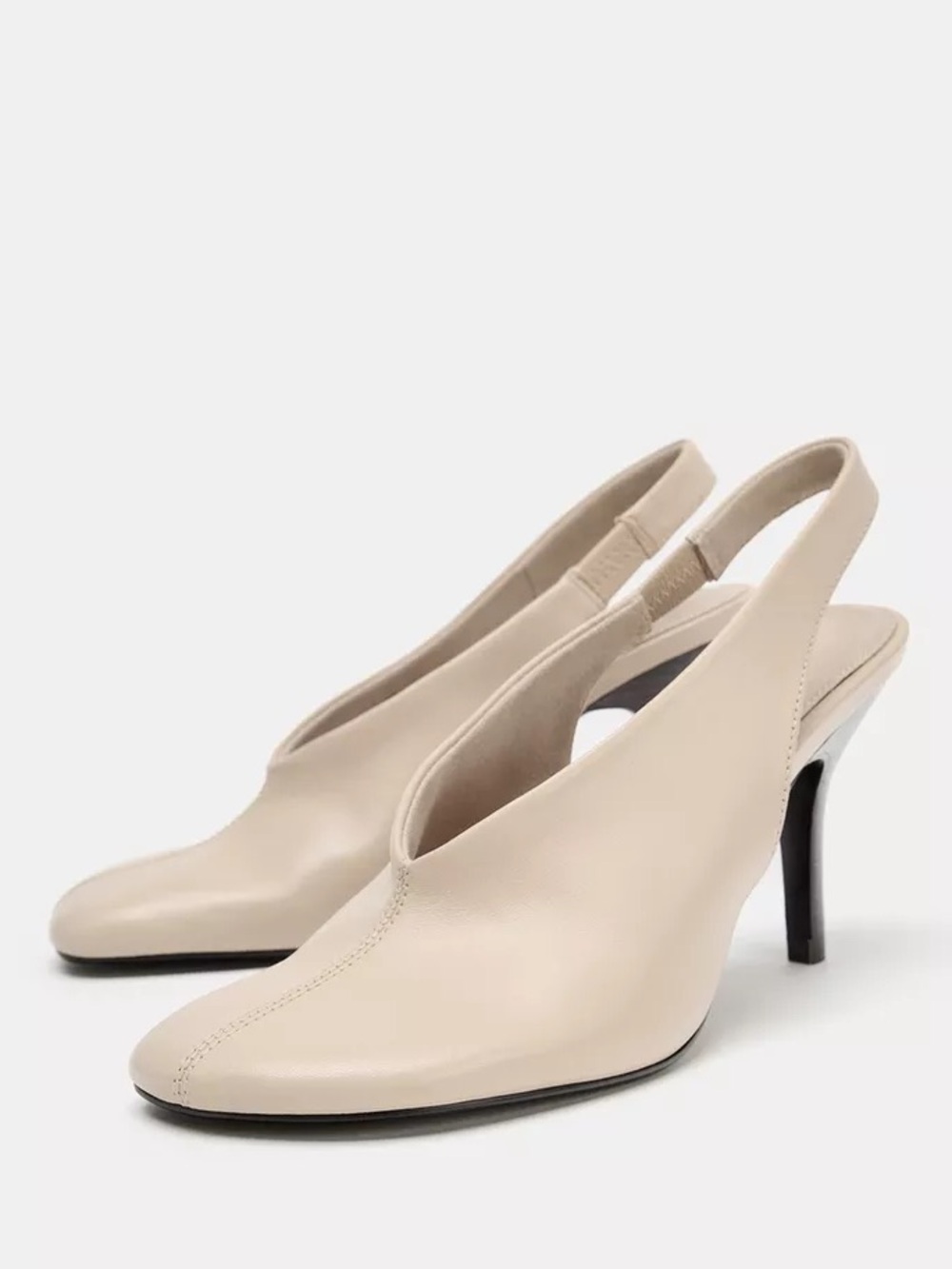 ❣️PRICE FIRM ❣️ VIRAL ZARA LIMITED EDITION LEATHER SLINGBACKS